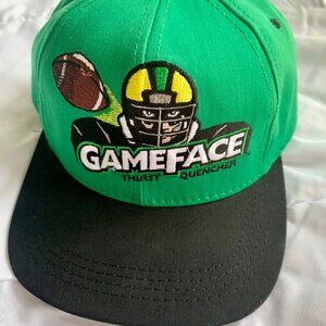 Vintage 90’s Embroidered Gameface Thirst Quencher Football SnapBack Hat - P Cap